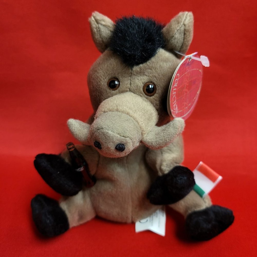 Coca Cola Italy Lors Italy The Wild Boar Bean Bag Stuffed Animal Toy 1999